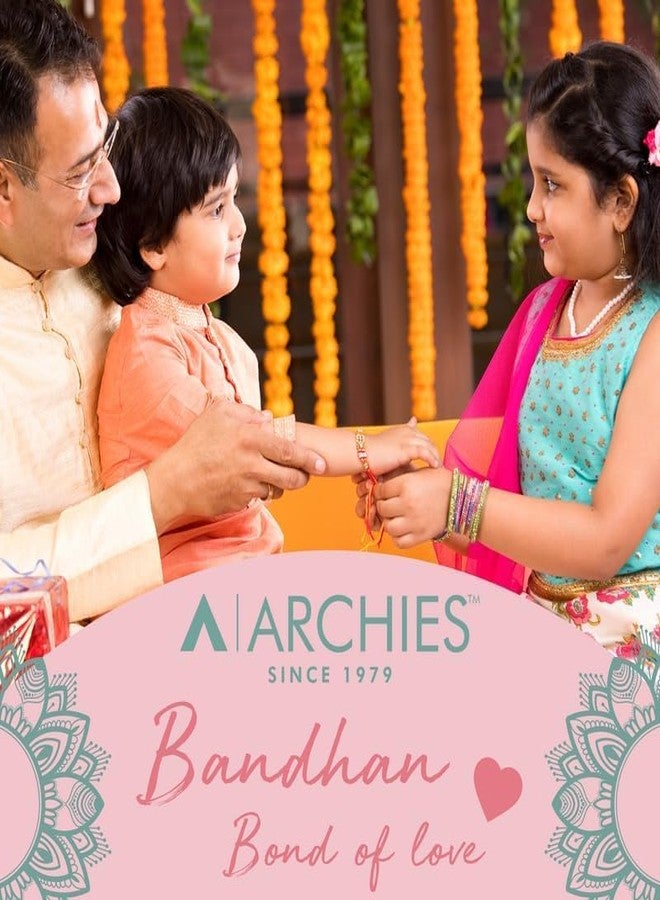 ARCHIES GREATEST Rakhi Collection for Rakshabandhan | Rakhi For Brother | Rakhi for Bhaiya and Bhabhi | Rakhi Combo Gift Hamper (A1) - Image 3